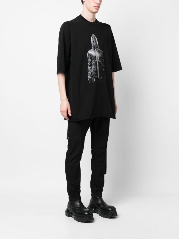 Rick Owens DRKSHDW painterly-print Cotton T-shirt - Farfetch