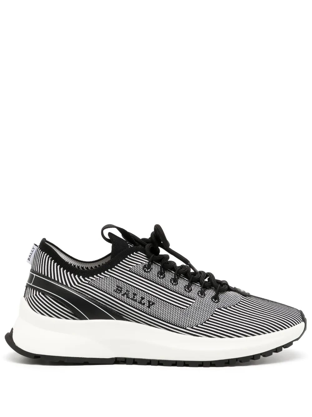 Bally diagonal-stripe low-top sneakers | Black | Image 1