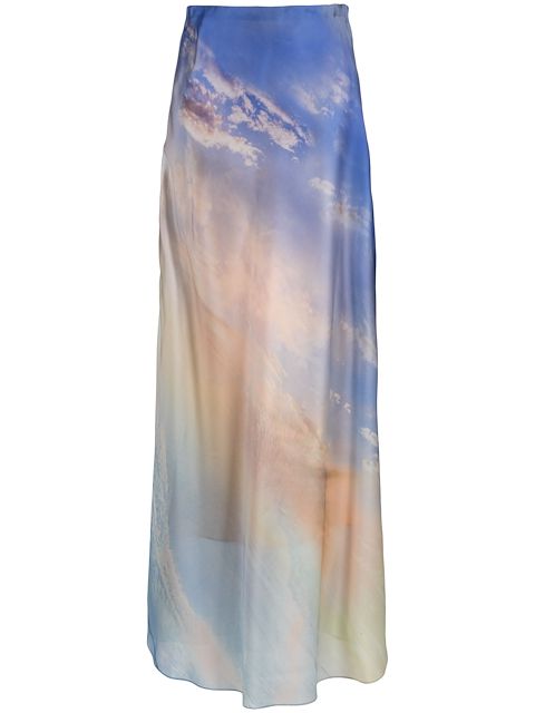 ZIMMERMANN Tama graphic-print maxi skirt