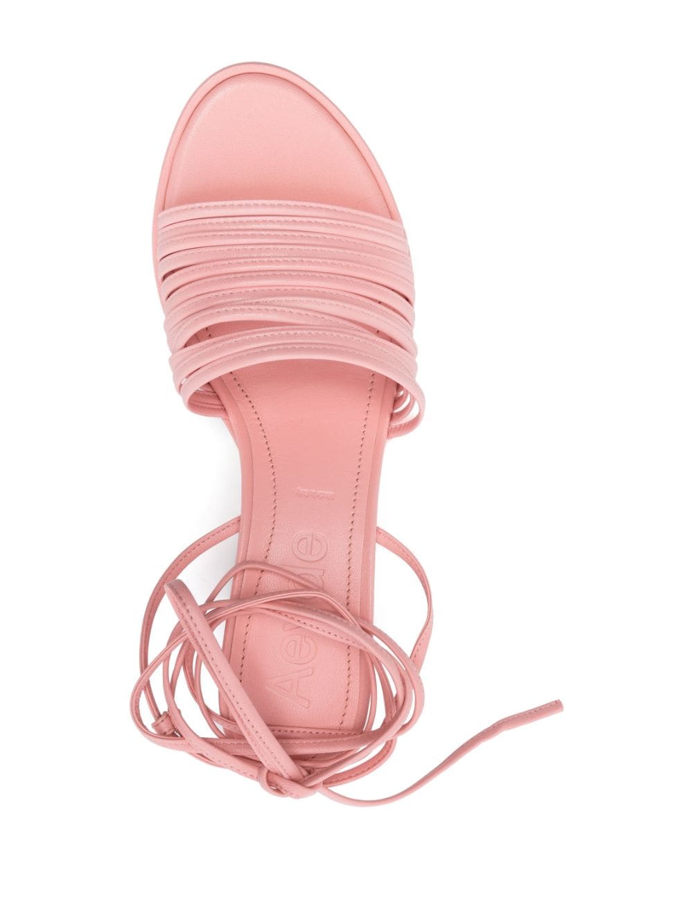 Shop Aeyde 75mm Open-toe Sandals In Pink