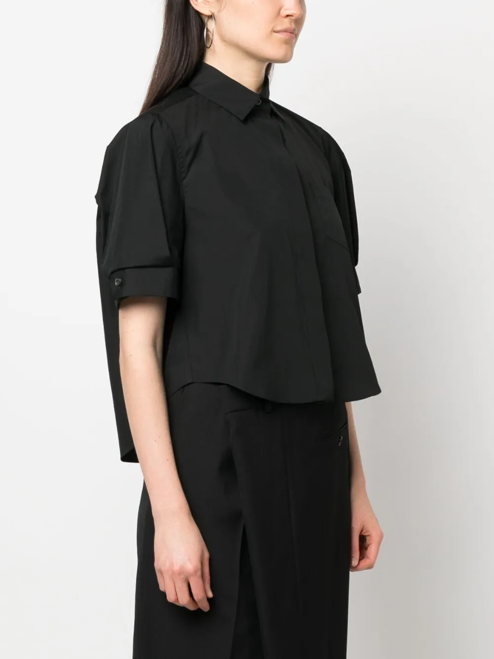 Puff Sleeve Poplin Shirt sacai-