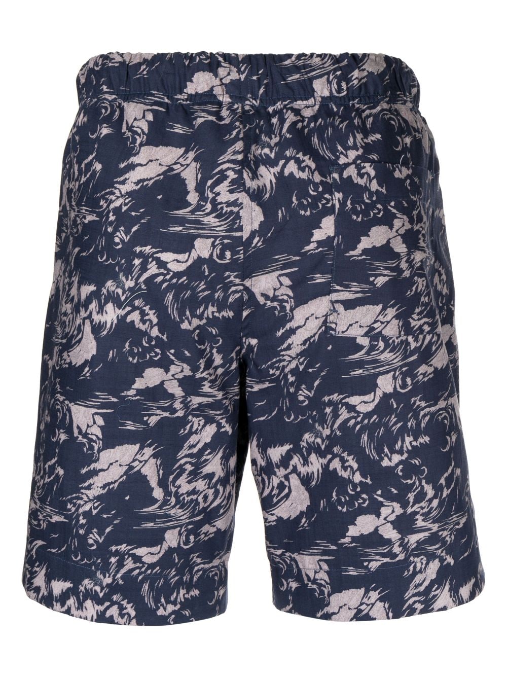 PS Paul Smith abstract-print Cotton Bermuda Shorts - Farfetch