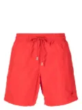 Vilebrequin logo-patch swim shorts - Red