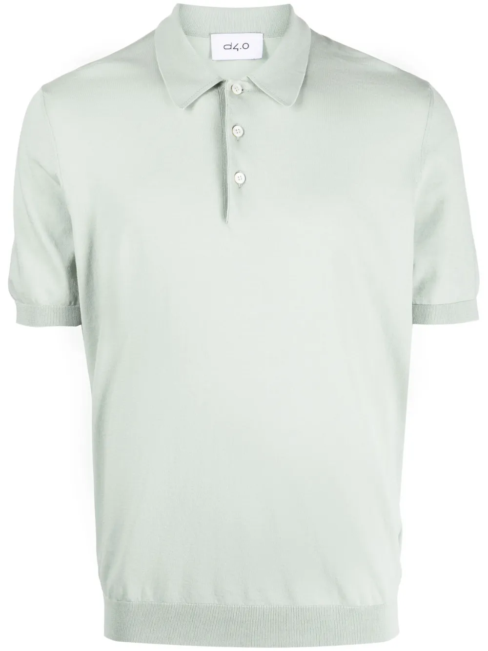 D4.0 short-sleeve cotton polo shirt