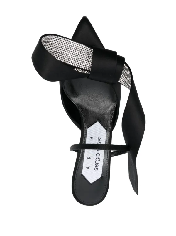 AREA x Sergio Rossi Marquise 50mm Mules | Black | FARFETCH JO