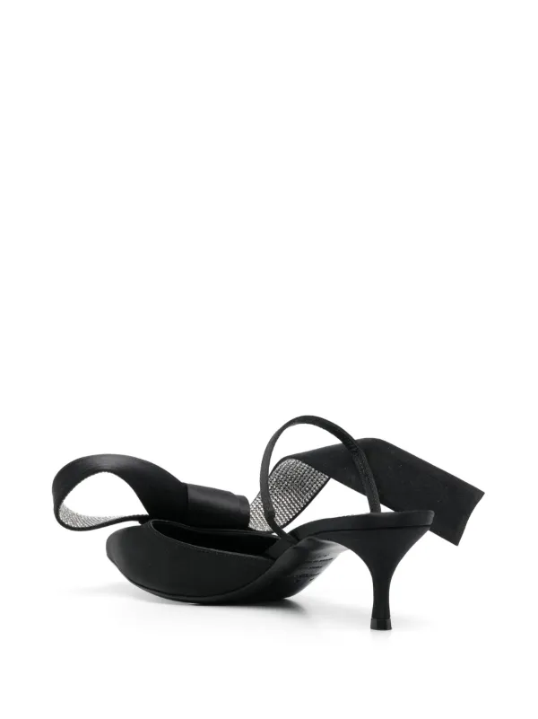 AREA x Sergio Rossi Marquise 50mm Mules | Black | FARFETCH JO