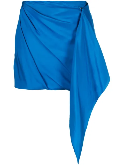 GAUGE81 silk draped miniskirt