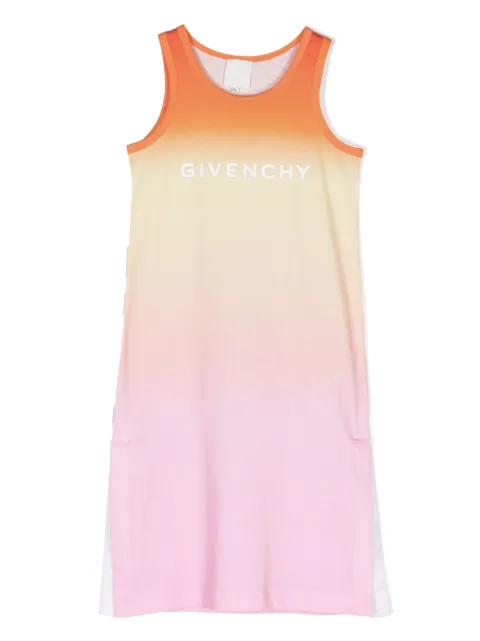 Givenchy Kids logo-print degradé jersey dress