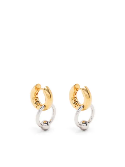 Panconesi charm-detail huggies hoops