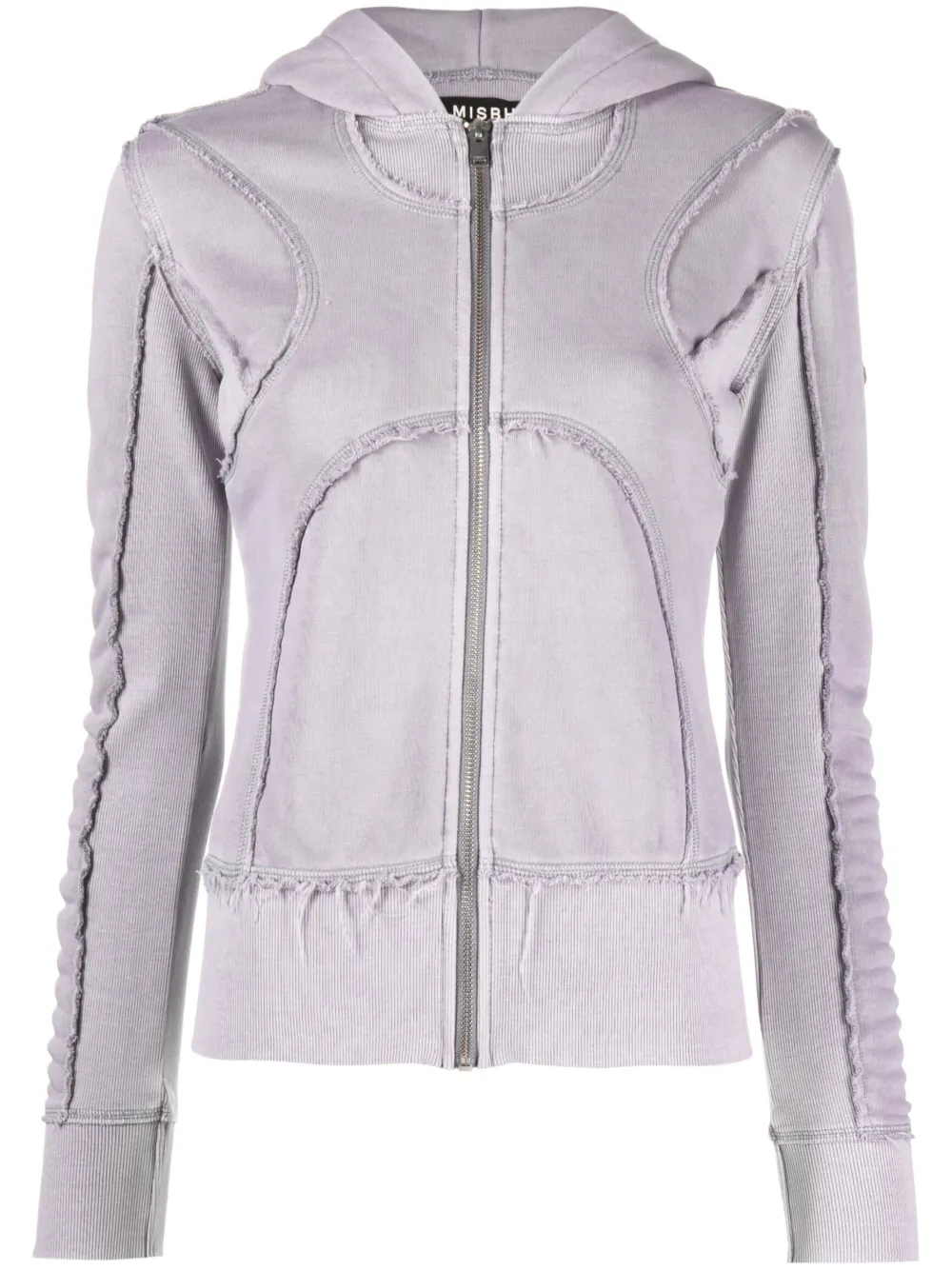 MISBHV contrast-stitch cotton hoodie - Grey
