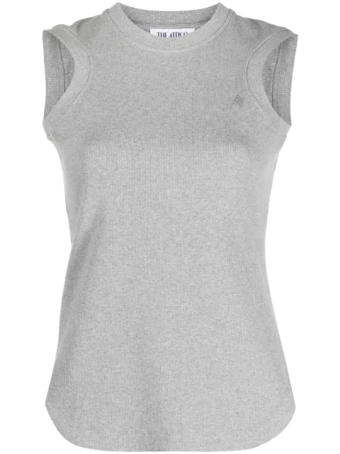 The Attico Reese ribbed tank top