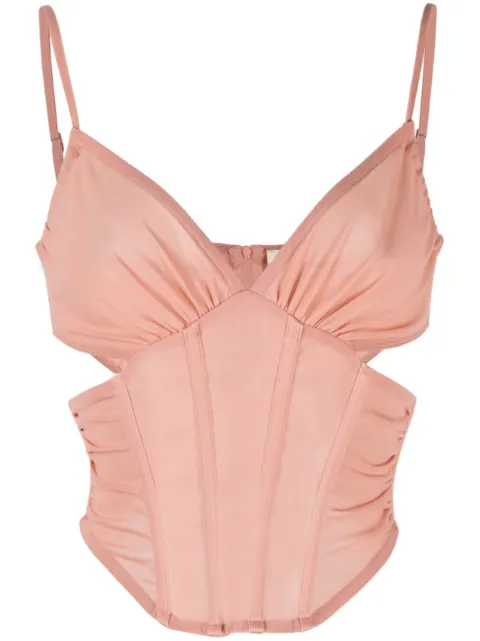 MISBHV - corset-style cropped top