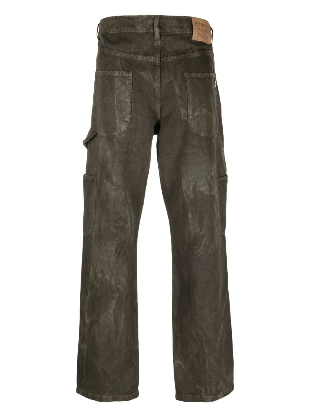 Shop Etudes Studio Youth Canvas Dyed Trousers In Grün