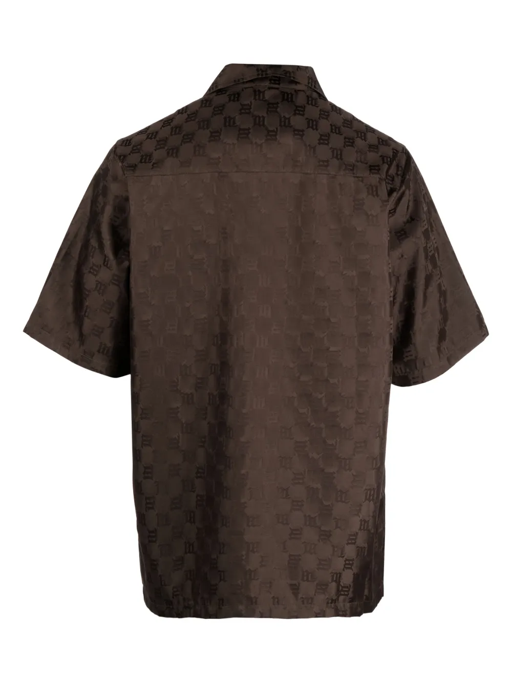MISBHV T-shirt met monogram-patroon - Bruin