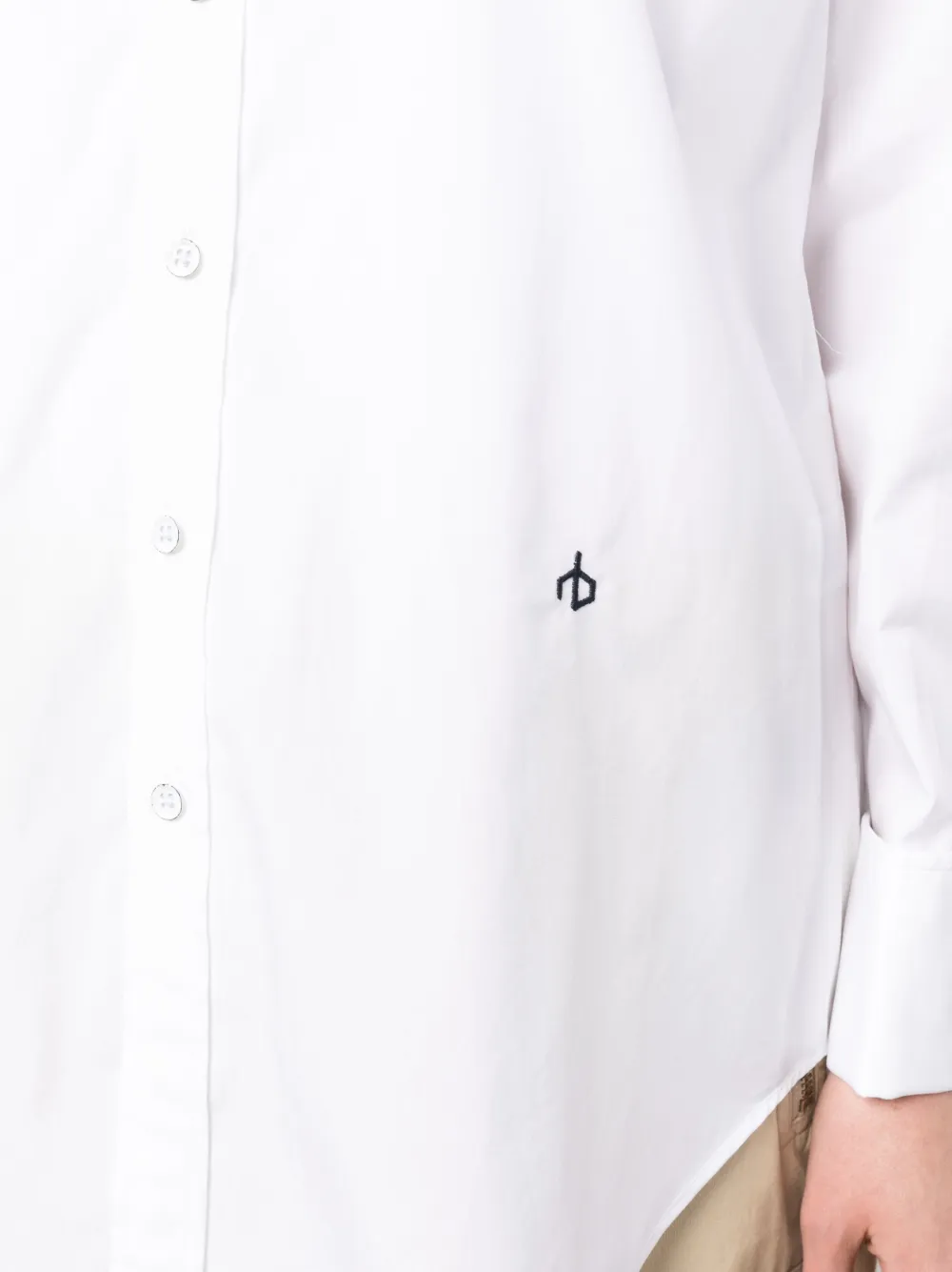 Rag & Bone Classic Button-up Shirt In Weiss