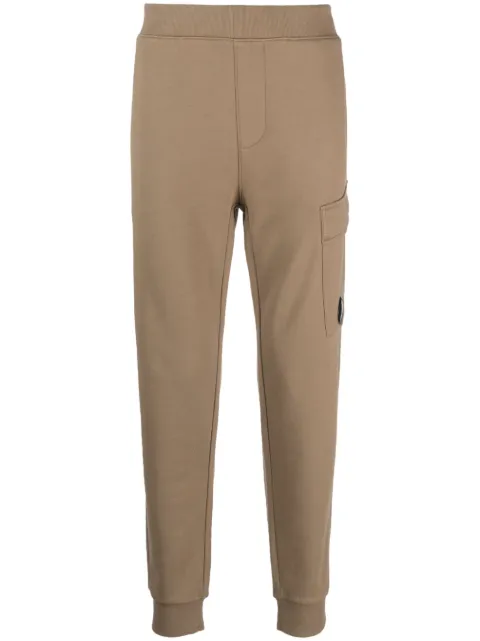 C.P. Company side logo-patch track pants