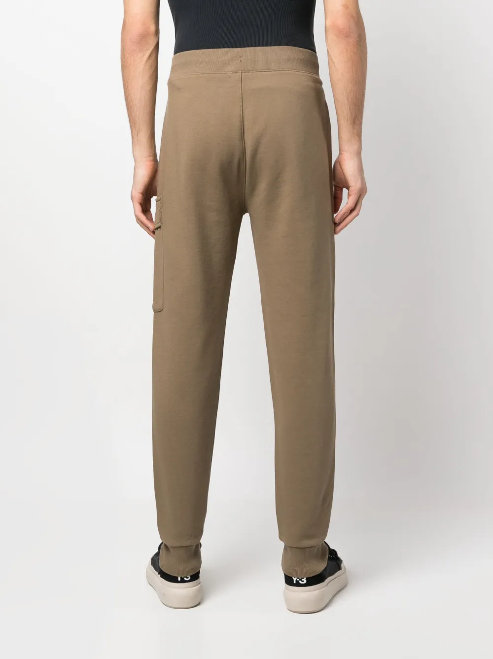 C.p. Company Side Logo-patch Track Pants In Brown