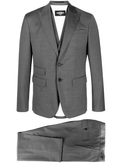 Dsquared2 single-breasted cotton-wool suit