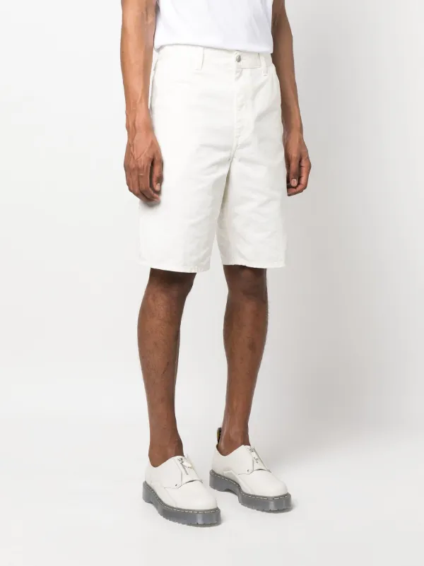 Carhartt WIP Single Knee Cotton Shorts | White | FARFETCH