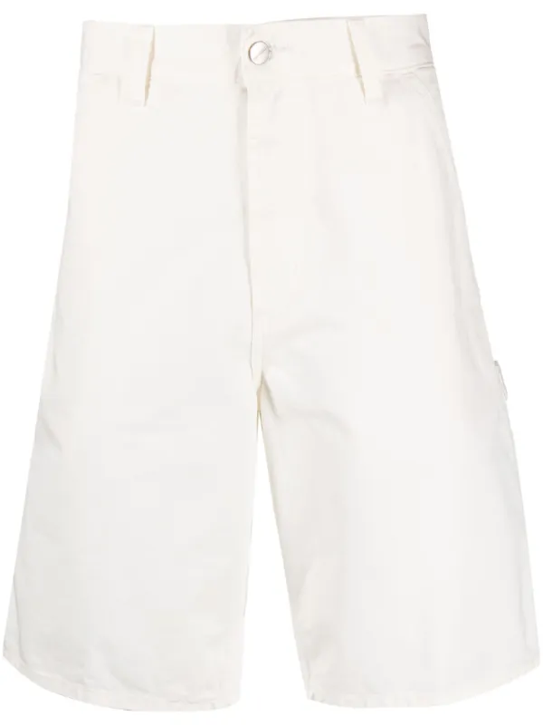 Carhartt WIP logo patch Cotton Shorts White FARFETCH CA