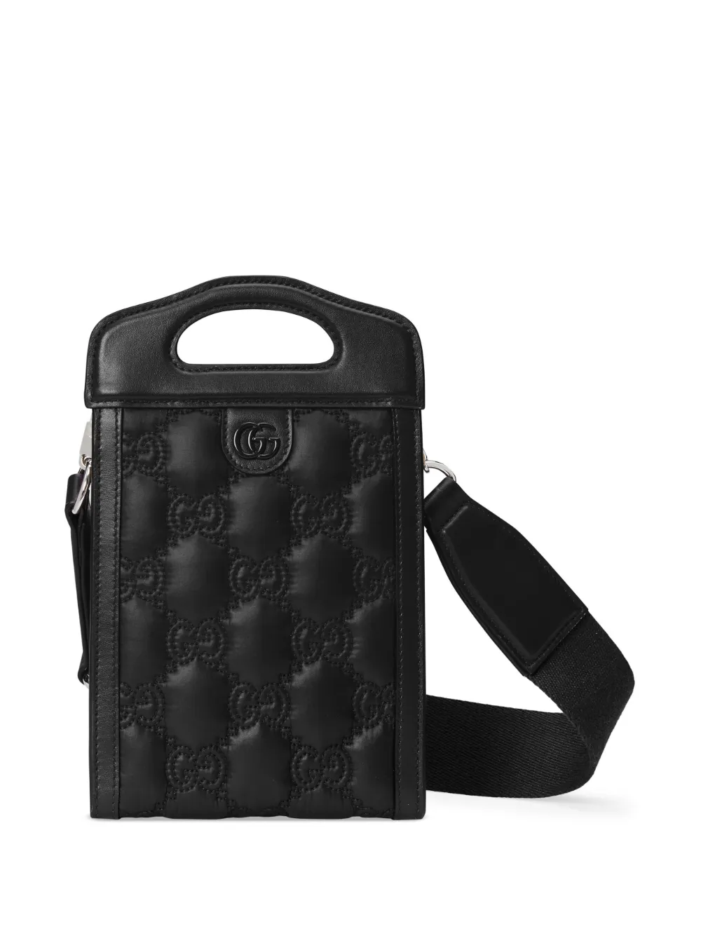 Gucci Gg Matelassé Top Handle Mini Bag In Black ModeSens