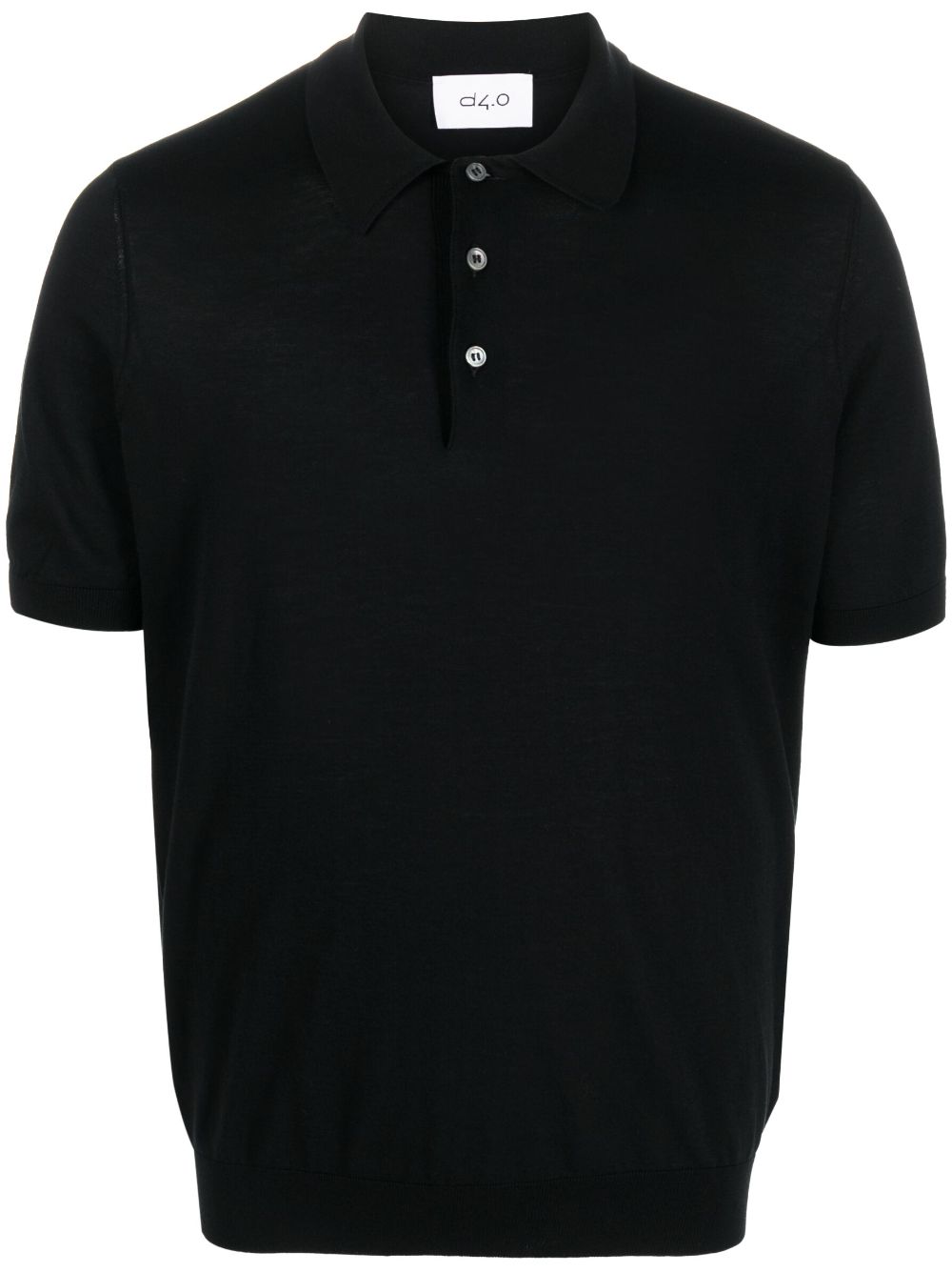 D4.0 short-sleeve cotton polo shirt