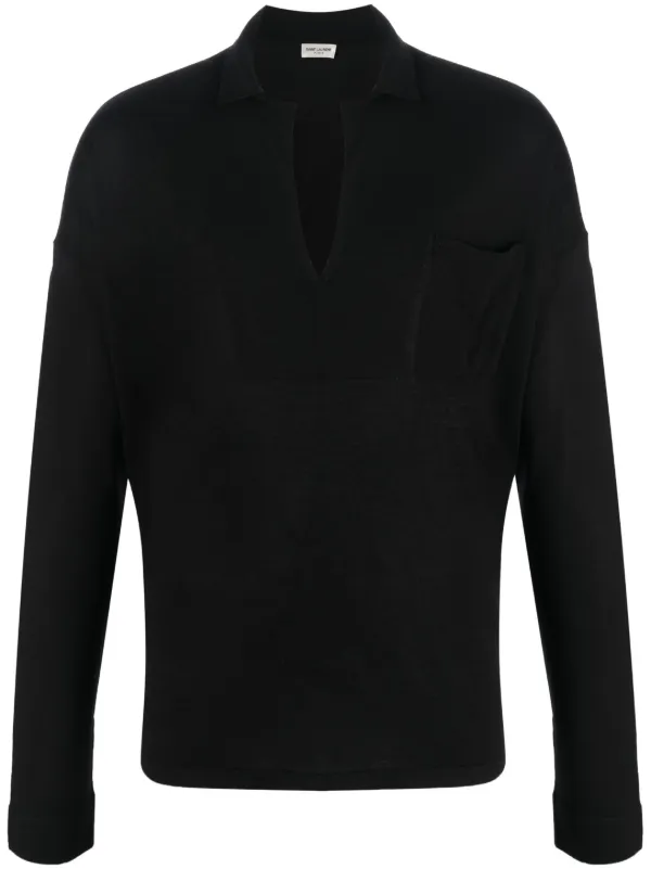 Saint Laurent Felpa Con Scollo a V Farfetch