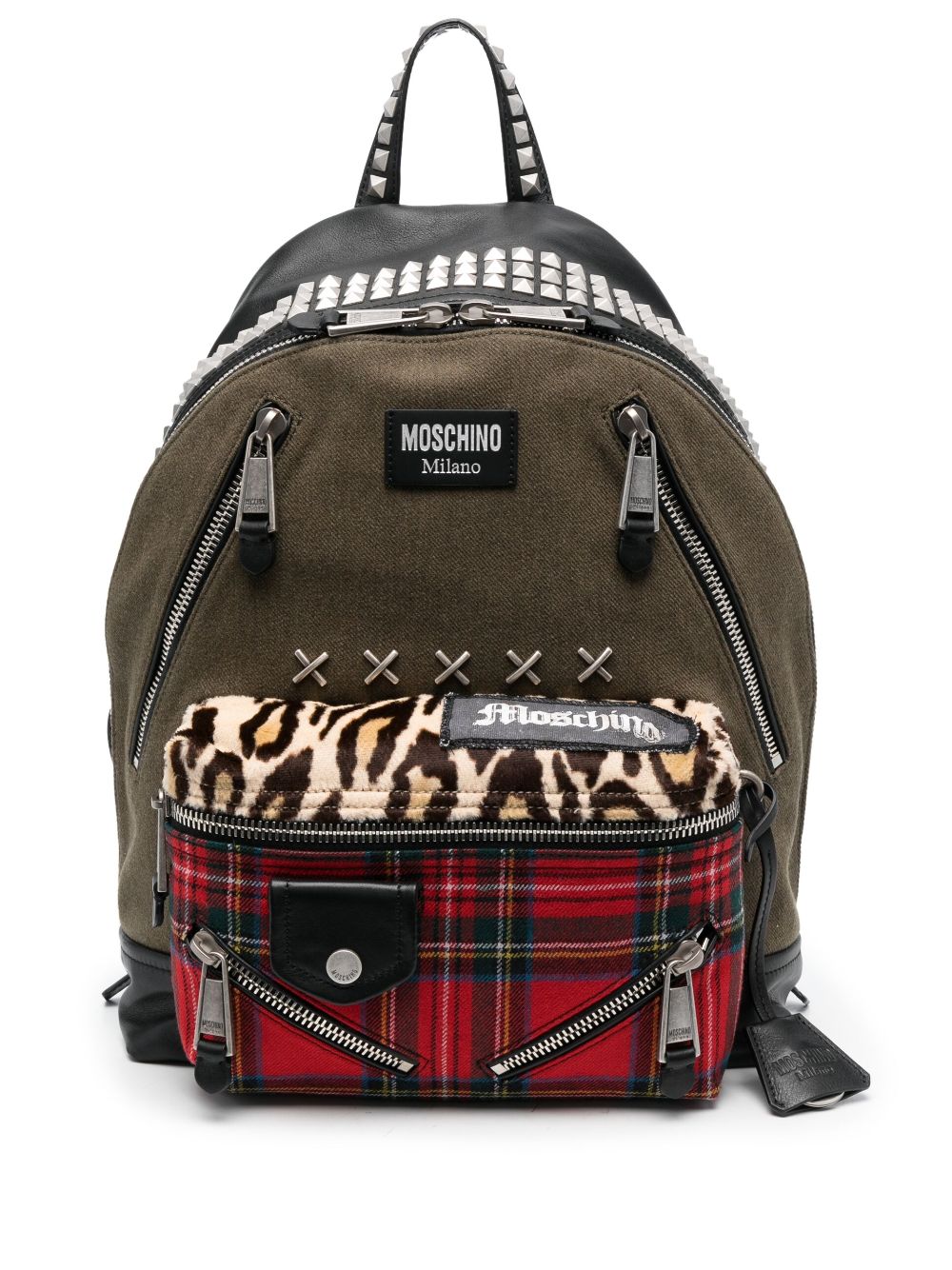 Moschino Rockstud Embellished Backpack Farfetch