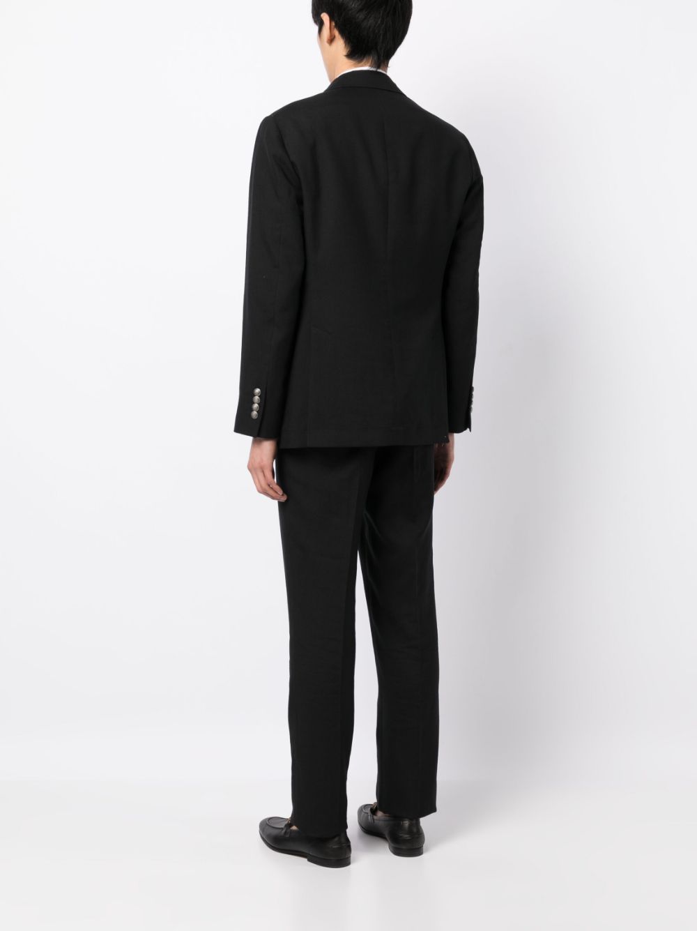 Shop Brunello Cucinelli Double-breasted Suit In Black