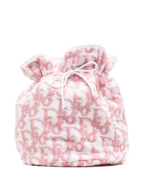 Christian Dior 2000s pre-owned Trotter drawstring pouch