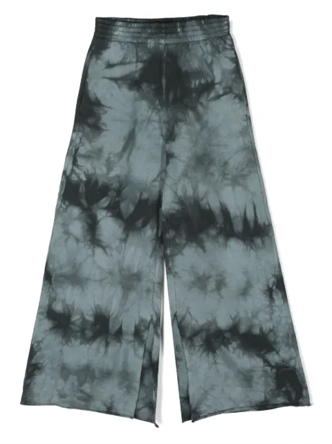 MM6 Maison Margiela Kids Pantaloni a gamba ampia con fantasia tie-dye