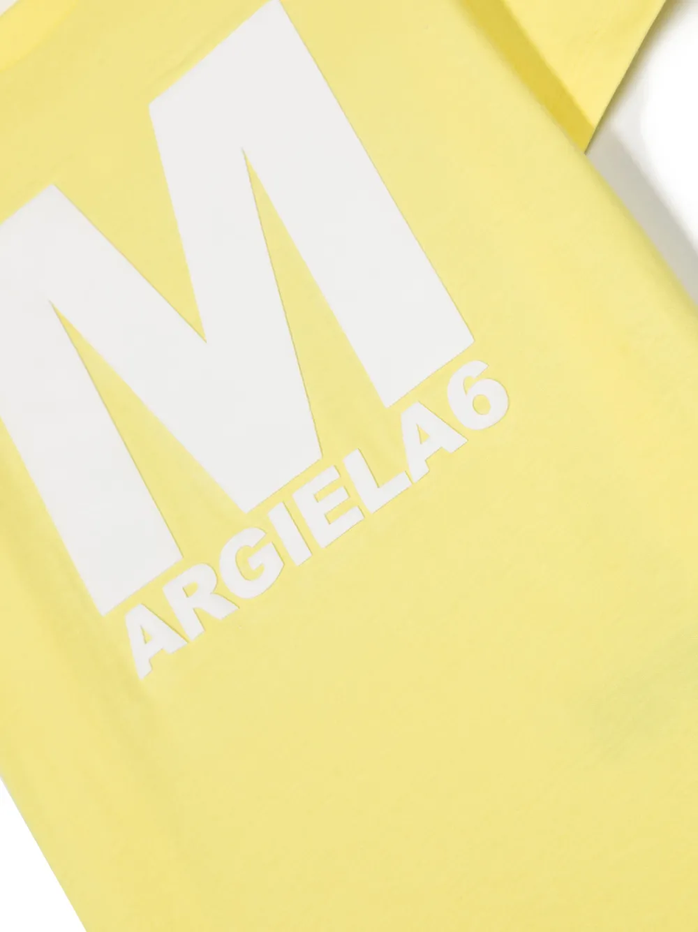 Mm6 Maison Margiela Logo-print Cotton T-shirt In Yellow