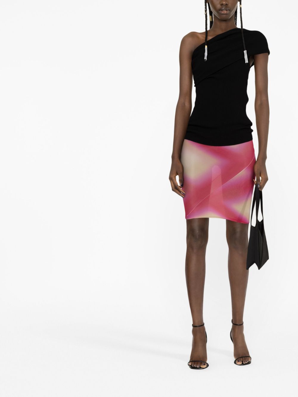 Rick Owens High waist rok - Roze