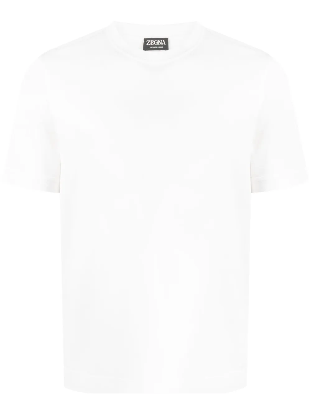ZEGNA SHORT-SLEEVE COTTON-SILK T-SHIRT