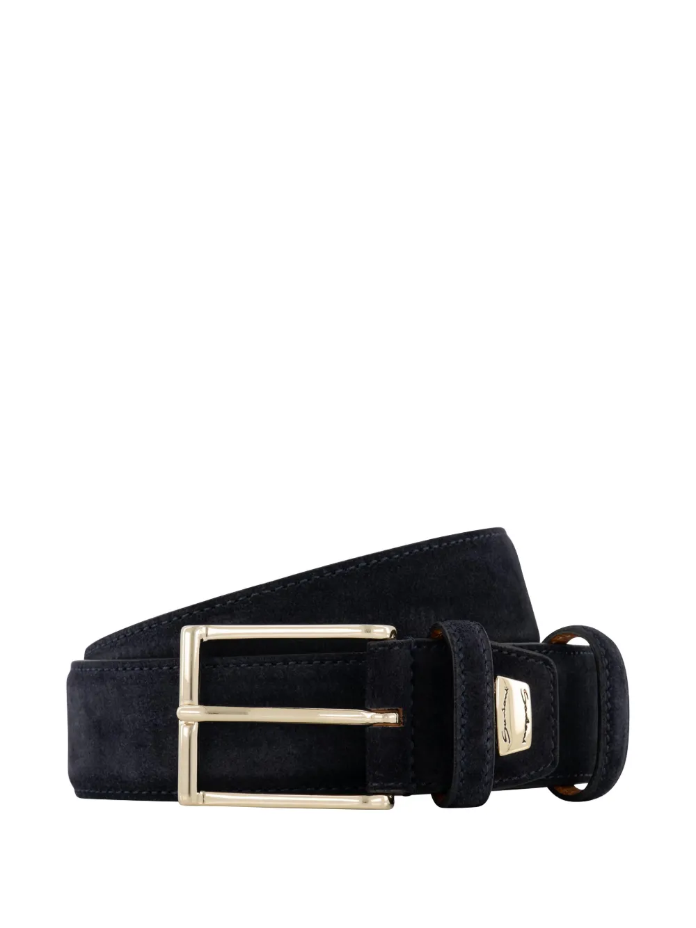 Santoni rectangular buckle leather belt | Image 2