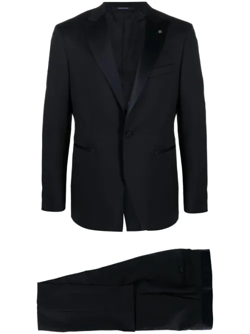 Veste de smoking en laine à simple boutonnage - Tagliatore - Modalova