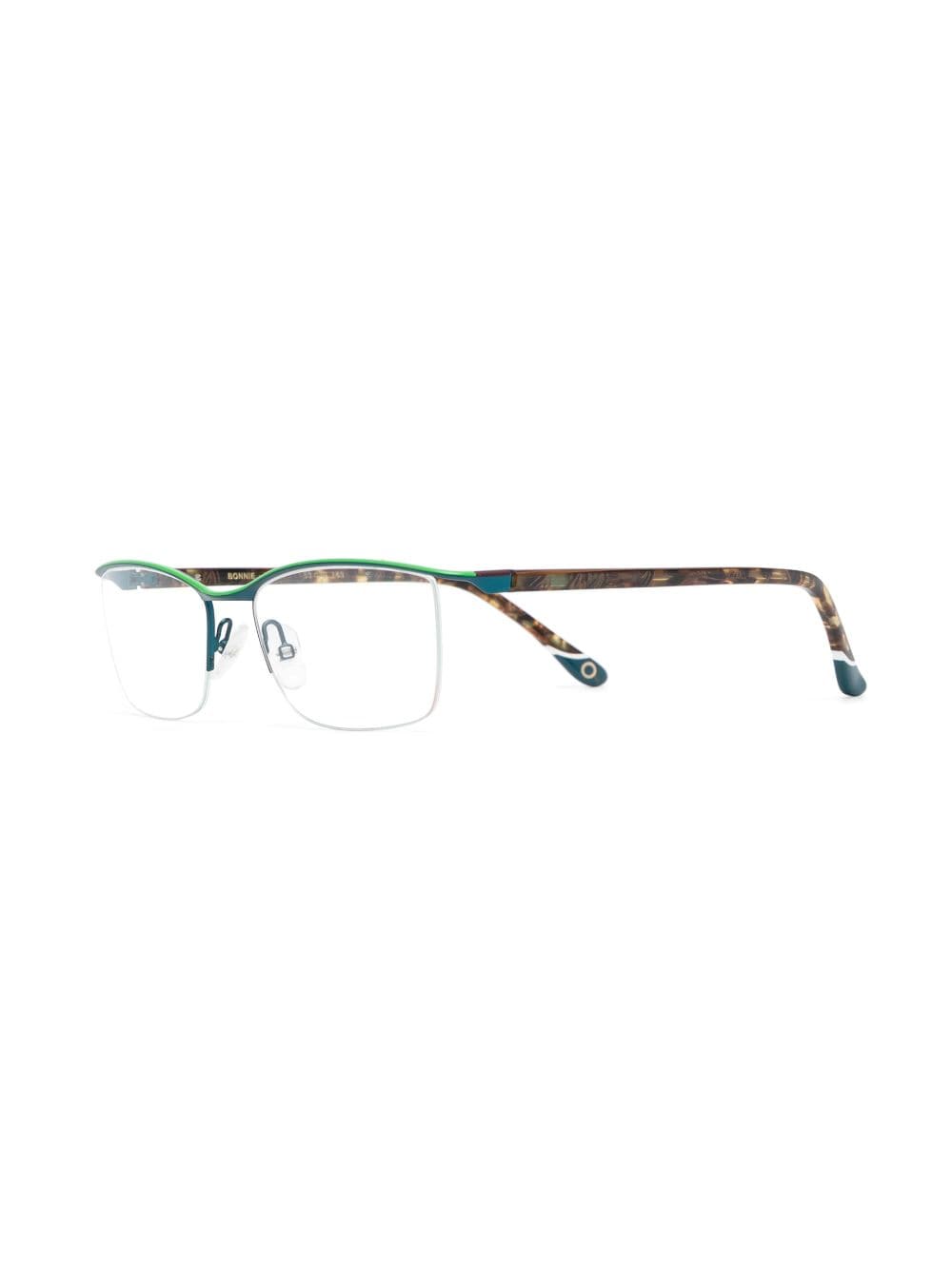 Shop Etnia Barcelona Bonnie Rectangle-frame Glasses In Green