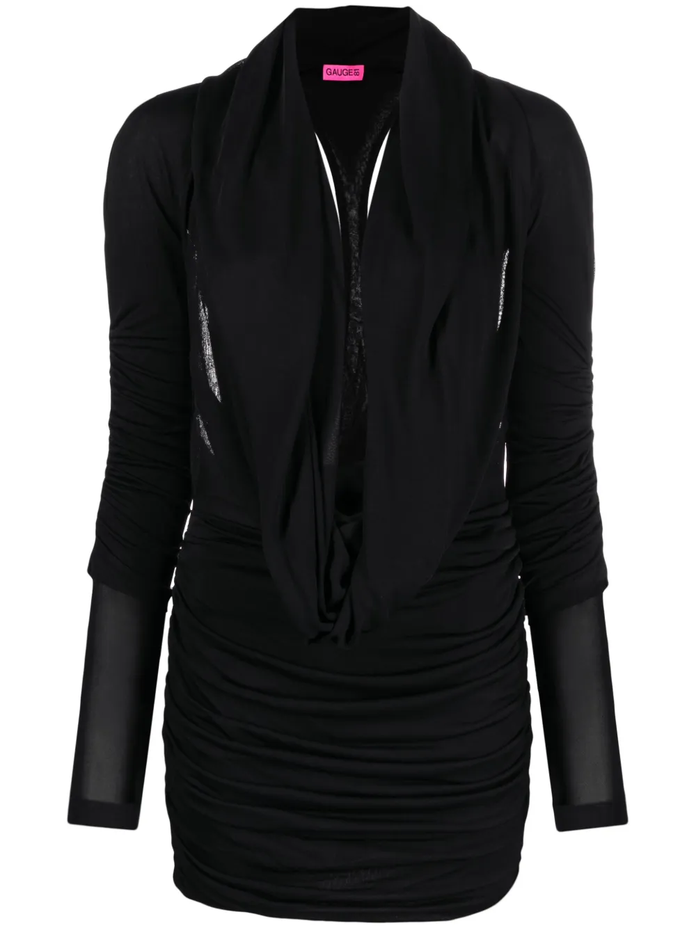 GAUGE81 Lena long-sleeve mini dress - Black