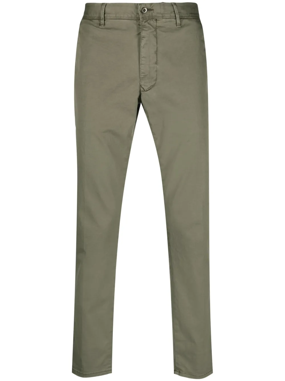 Incotex plain cotton chino trousers