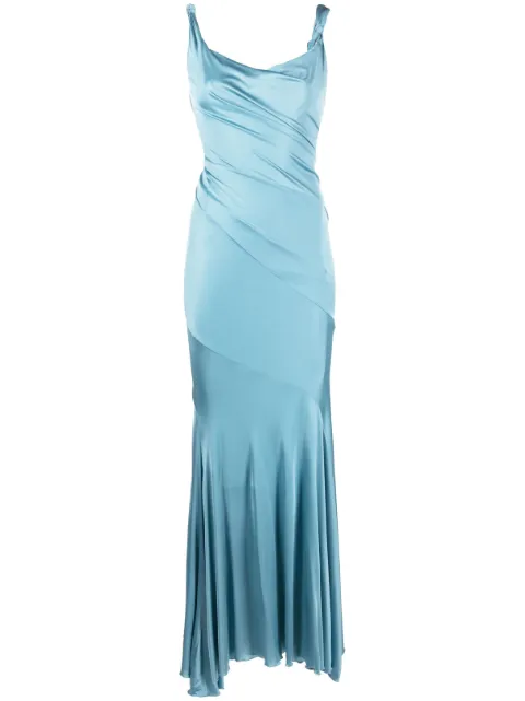 Blumarine Abito lungo con nodo