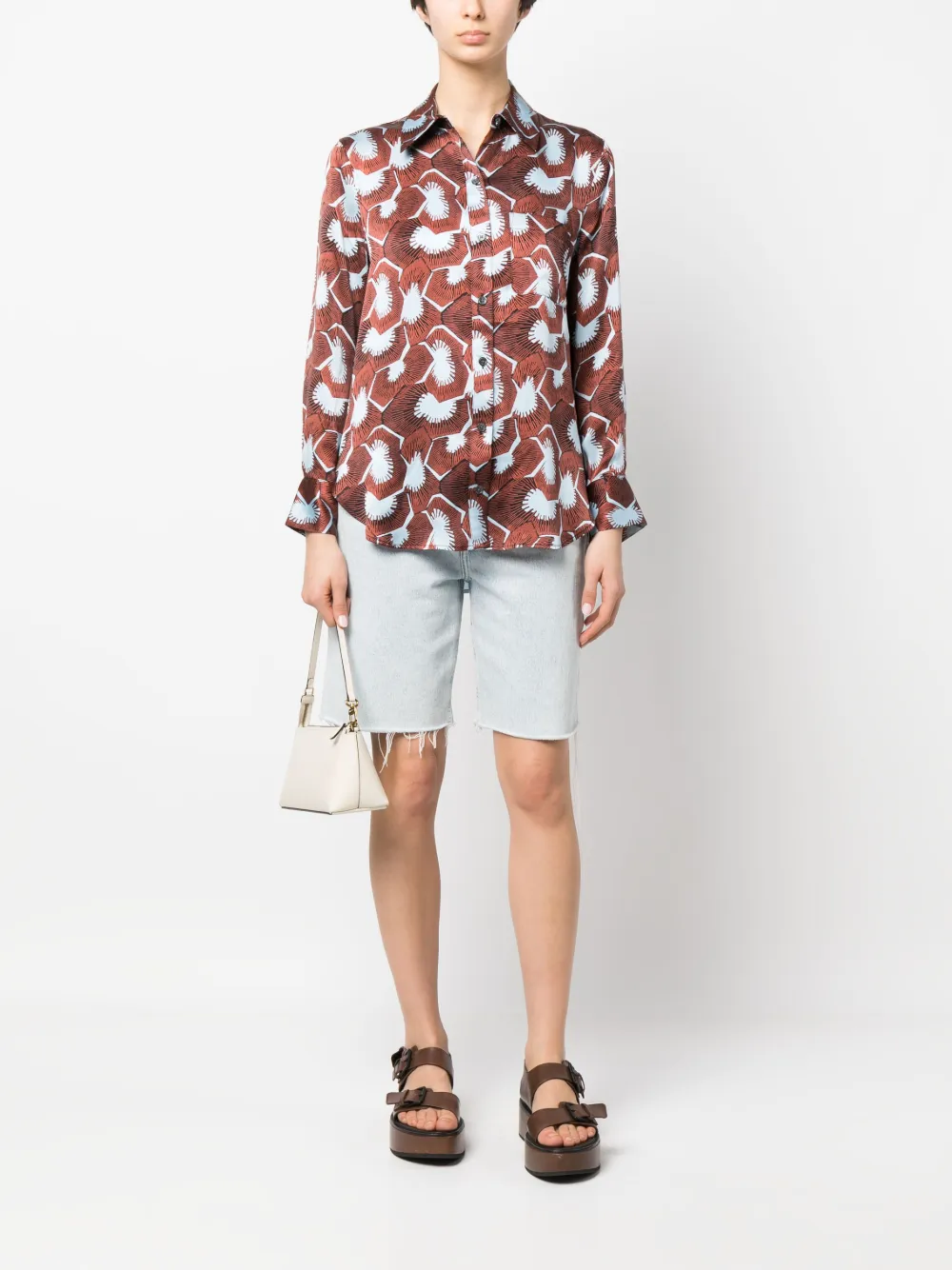 Equipment Zijden blouse - Bruin
