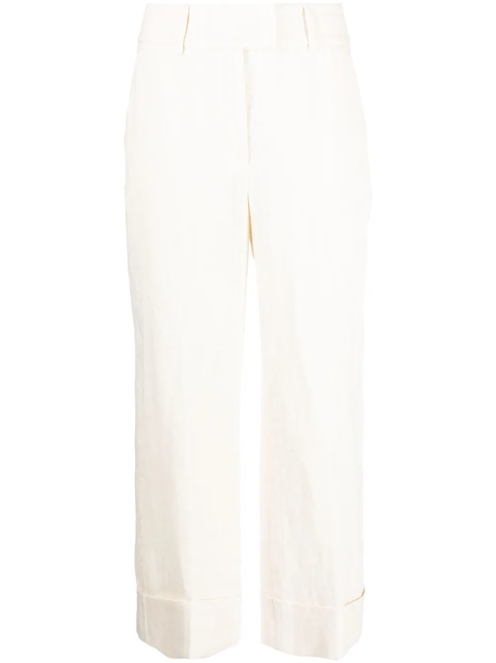Peserico wide-leg cropped trousers - Neutrals