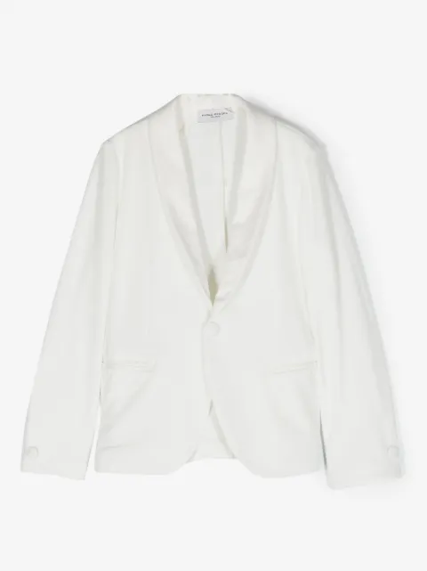 Paolo Pecora Kids stickad enkelknäppt blazer