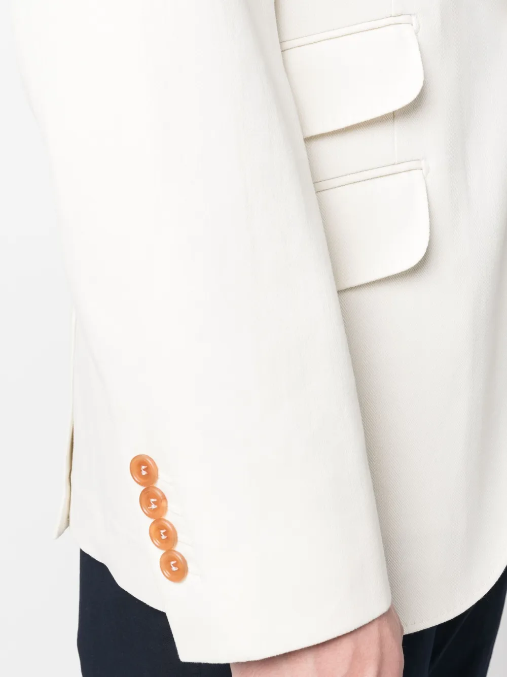 Brunello Cucinelli Single-breasted Blazer In Neutrals
