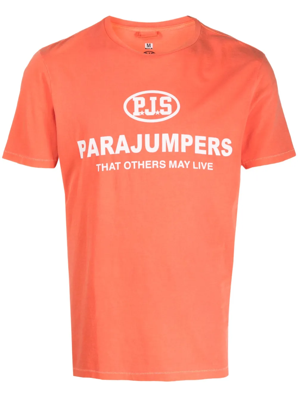 Parajumpers logo-print cotton T-shirt - Orange