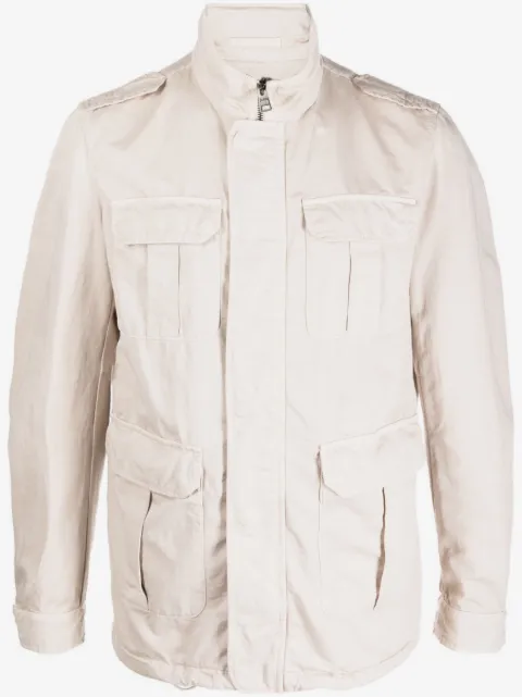 Herno zip-up utility jacket