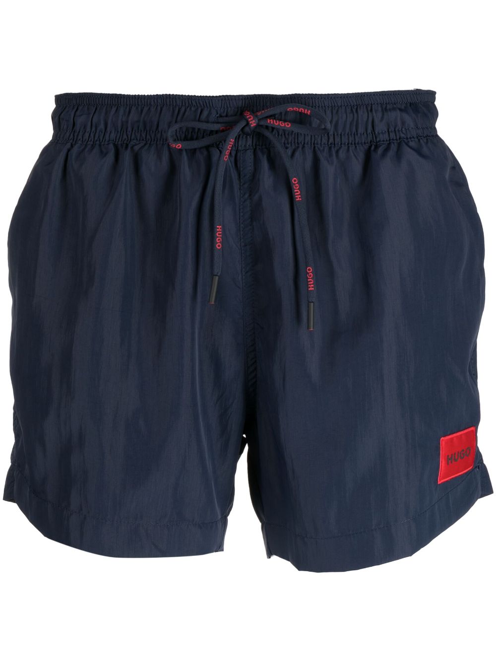 Hugo Logo-patch Track Shorts In Blau