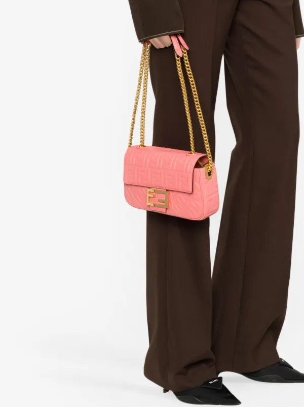 ショルダーバッグ・ポシェット FENDI BAGUETTE CHAIN SHOULDER BAG 送料関税込☆FENDI チェーン バゲット 長財布 ショルダーバッグ
