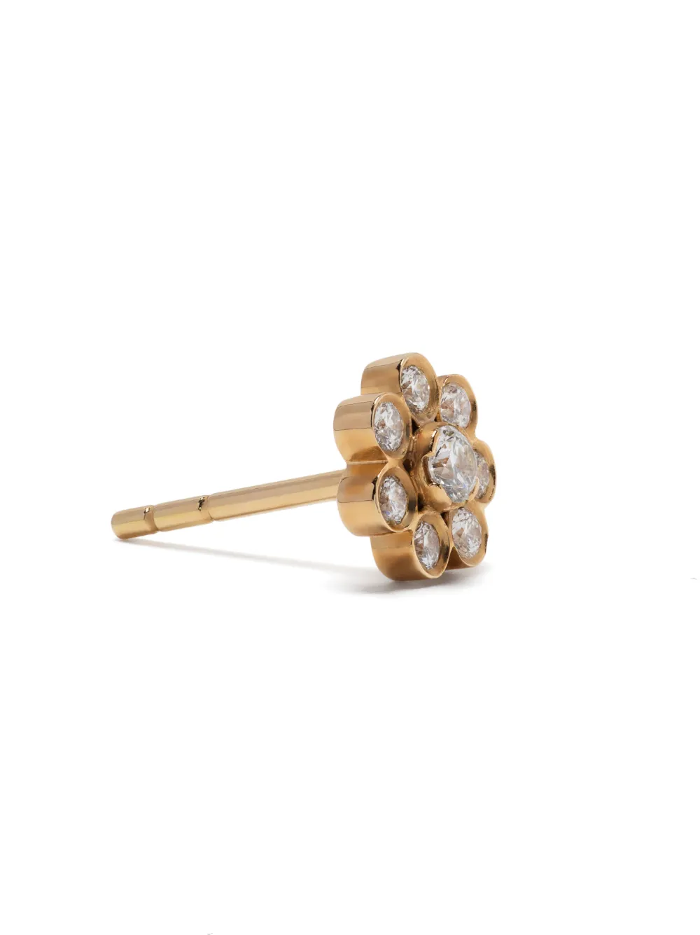SOPHIE BILLE BRAHE 18KT YELLOW GOLD BELLIS DIAMOND STUD EARRING