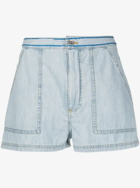 Marni shorts de mezclilla con logo bordado